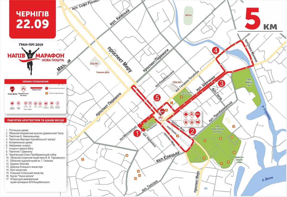 Дистанція - 5 км (Чернігів)